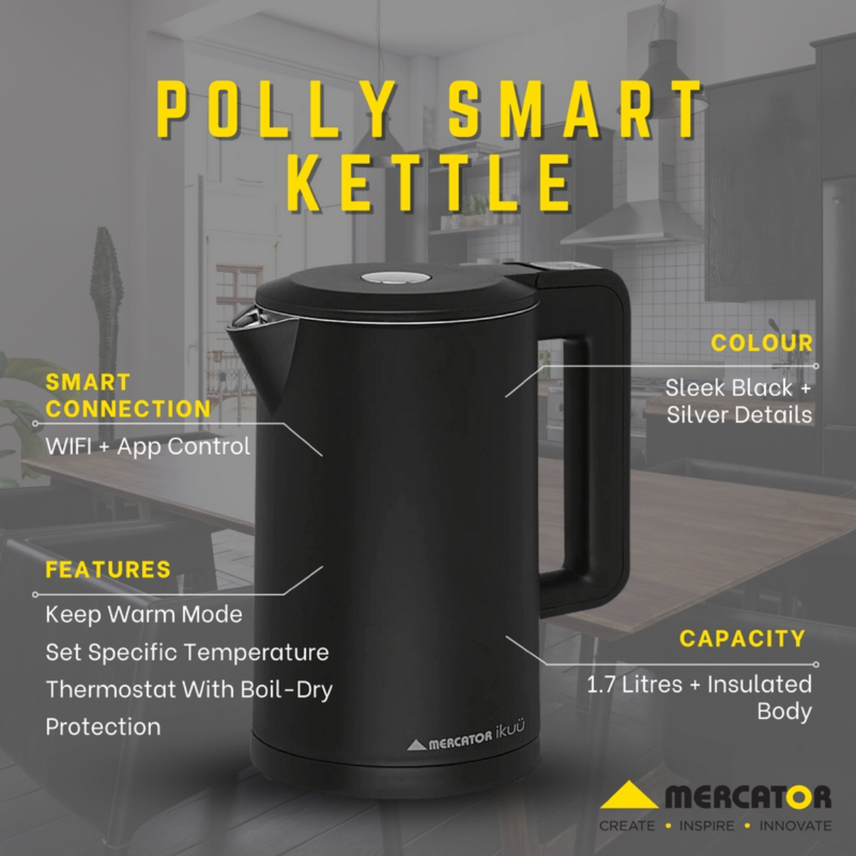 Mercator Ikuu Polly Smart Kettle diagram