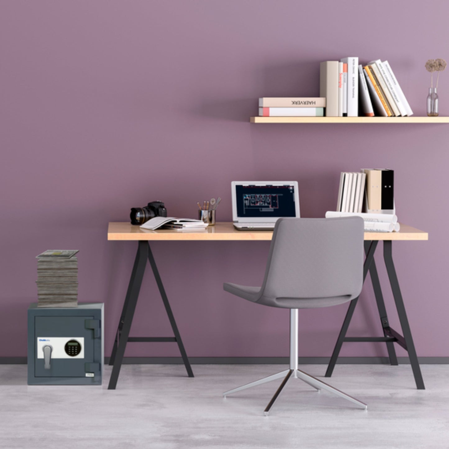 Chubb Cube Safe in home office