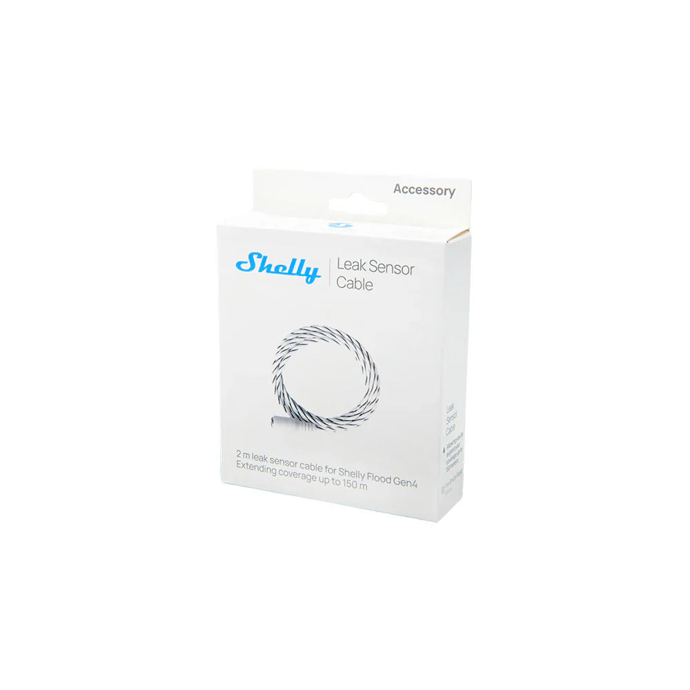 Shelly Leak Sensor Cable extending Flood Gen4 leak detection coverage