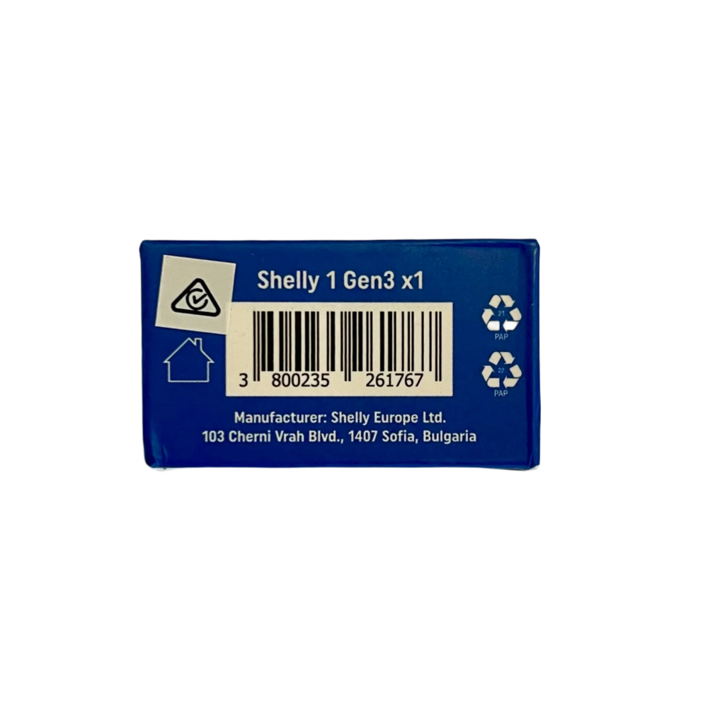 
                  
                    Shelly 1 Gen 3 showing RCM compliance 
                  
                