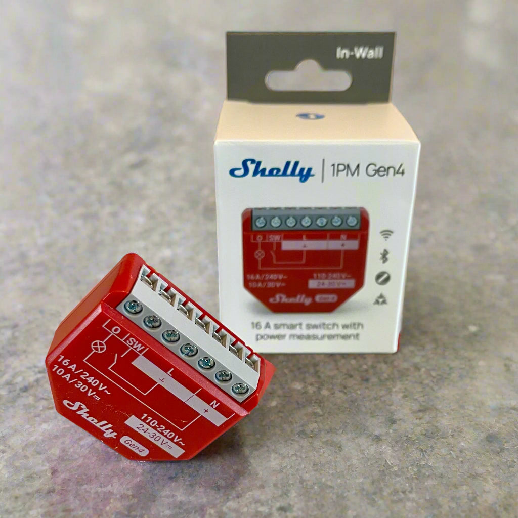 Shelly 1pm gen 4 with wifi, bluetooth, zigbee and matter