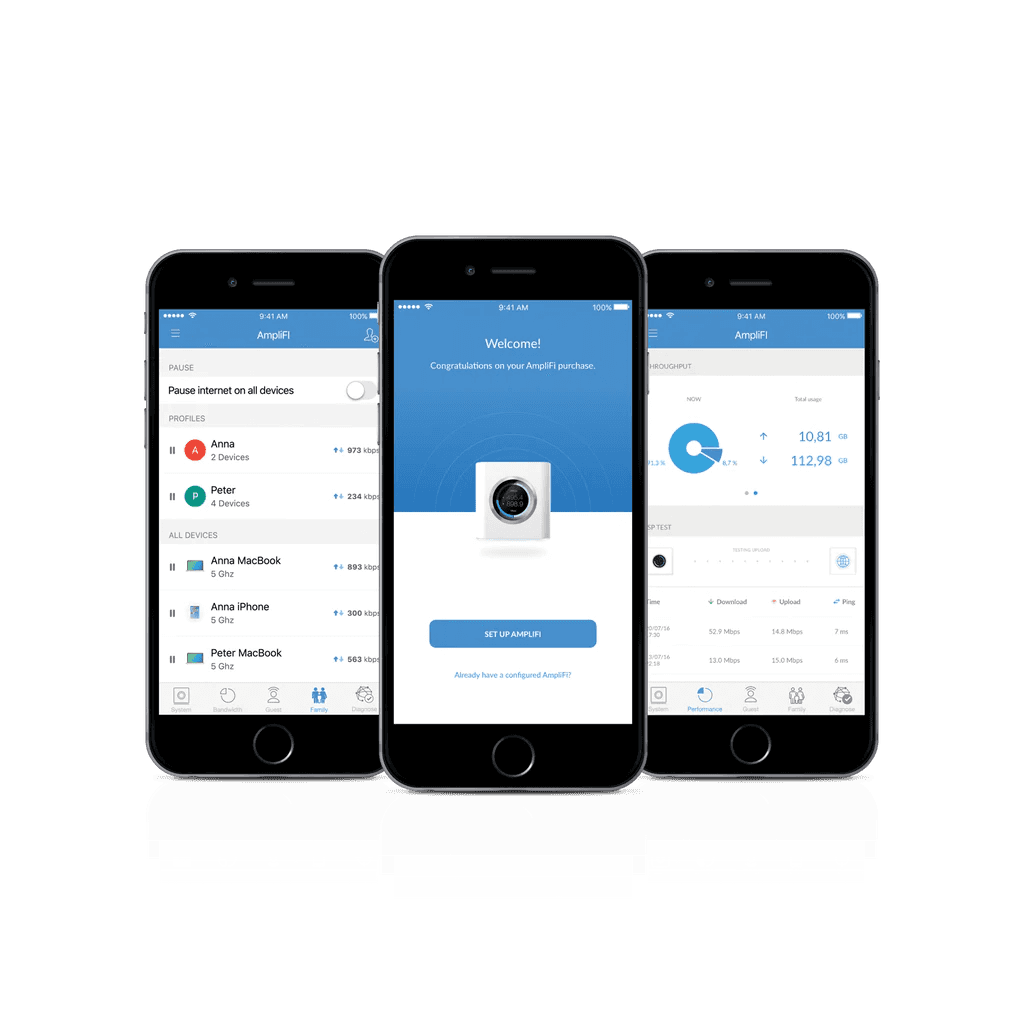 App for Ubiquiti AmpliFi High Density HD Home Wi-Fi Router