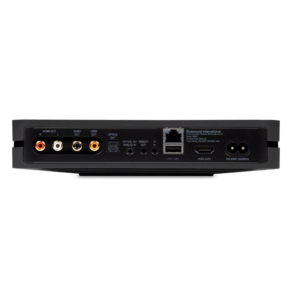 
                  
                    Black Bluesound Node N130 back view
                  
                