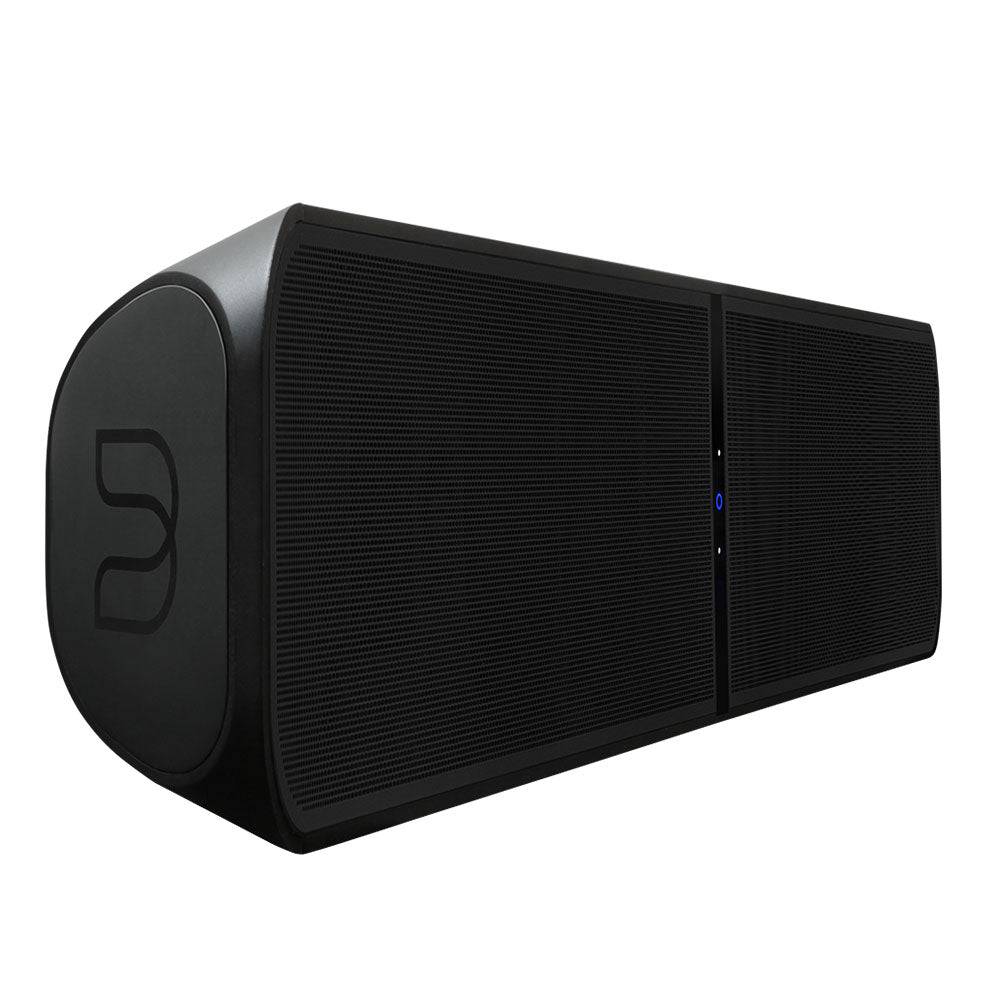 
                  
                    Black Bluesound Pulse Soundbar + side view
                  
                